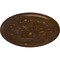 Ekena Millwork Legacy Acanthus Ceiling Medallion (Fits Canopies up to 3 1/2"), 12 3/4"OD x 7/8"P, Root Beer Crackle CM12LERBC - alternate 4